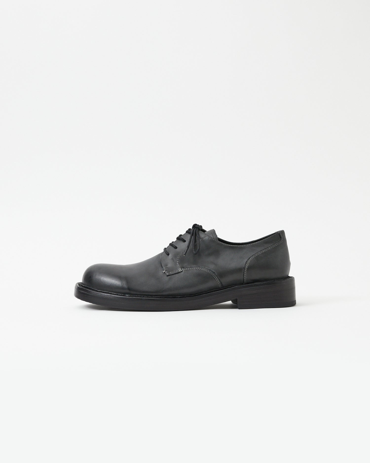 Mid-Heel Derby Leather Gradient Grey – Paracia