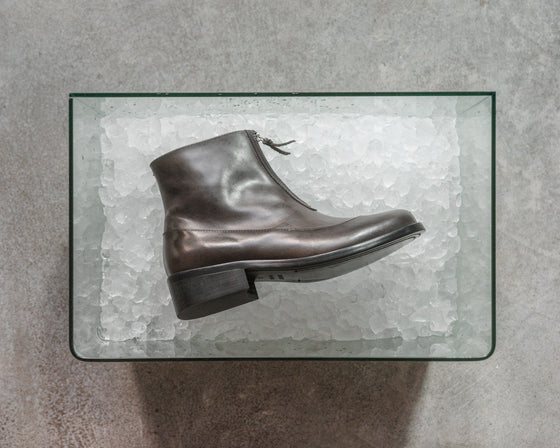 Cove Boot Pull-up Leather Grey