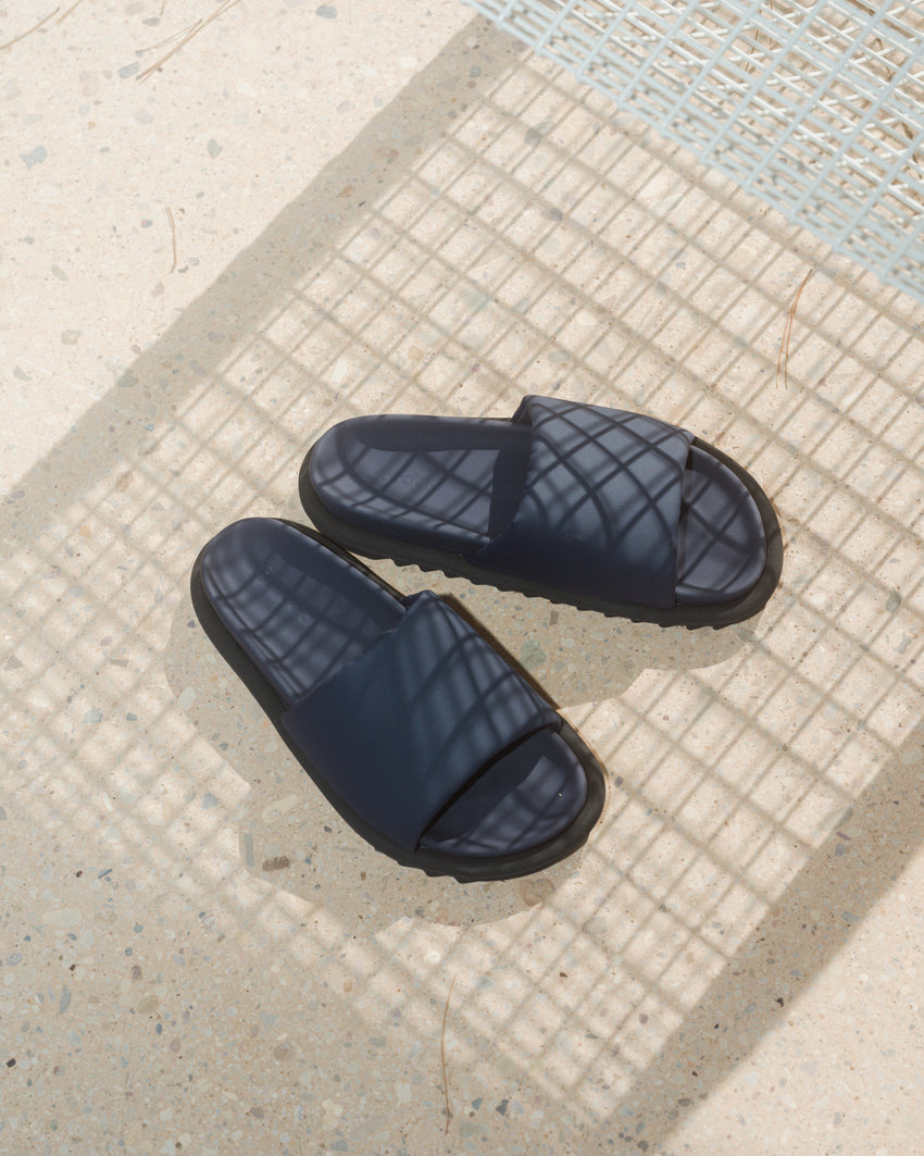 S-Type 01 Leather Nylon Mix Navy