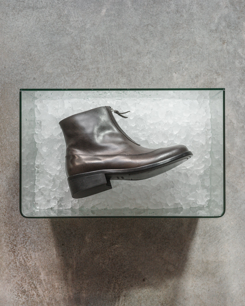 Cove Boot Pull-up Leather Grey