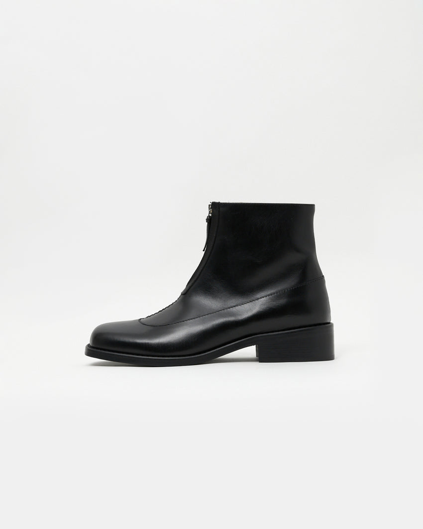 Cove Boot Pull-up Leather Black
