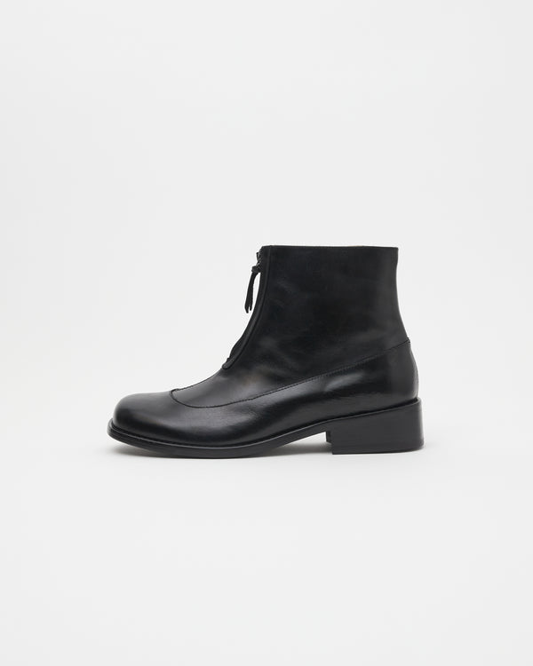 Cove Boot Pull-up Leather Black