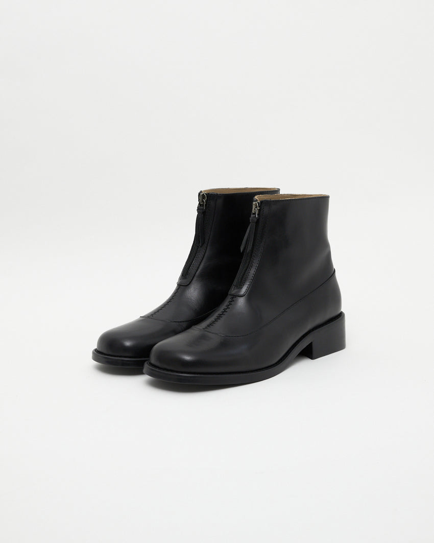 Cove Boot Pull-up Leather Black