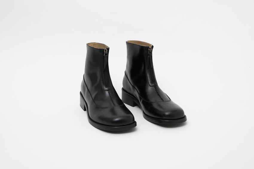 Cove Boot Pull-up Leather Black