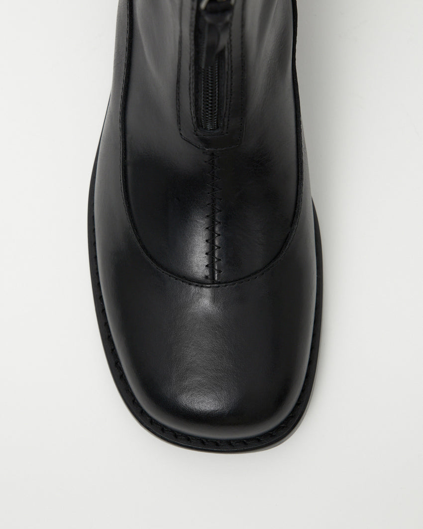 Cove Boot Pull-up Leather Black