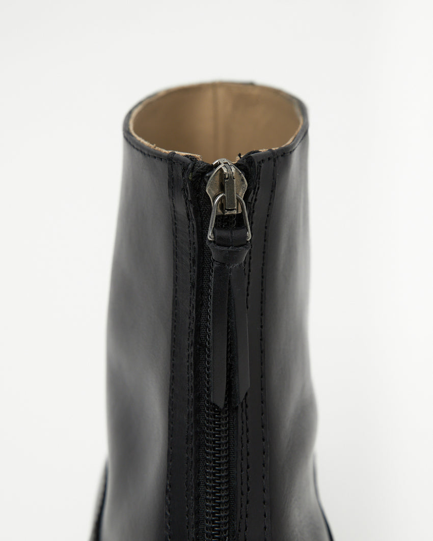 Cove Boot Pull-up Leather Black