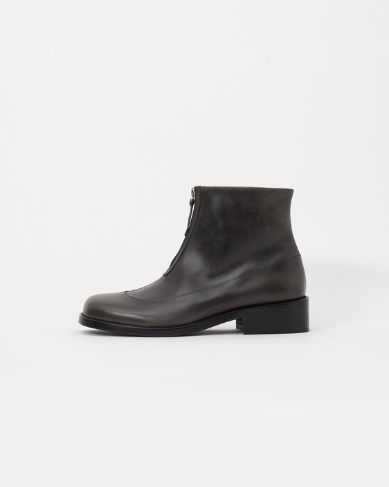 Cove Boot Pull-up Leather Grey