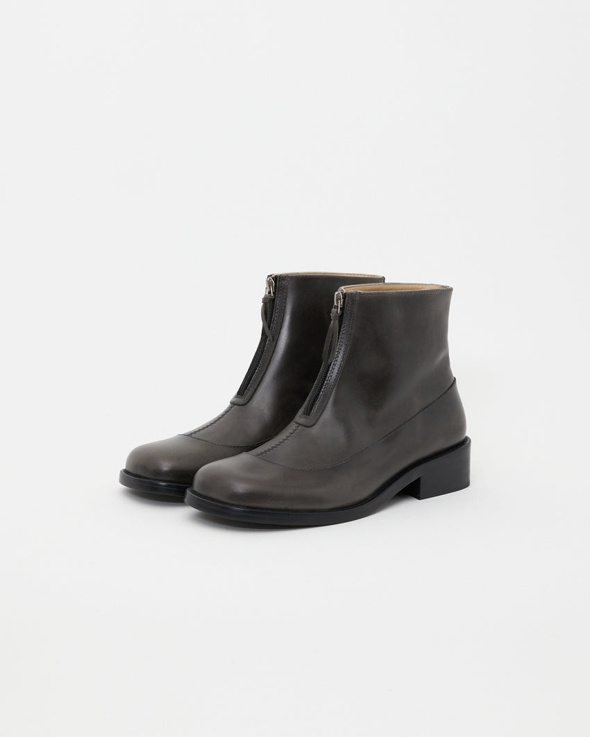Cove Boot Pull-up Leather Grey