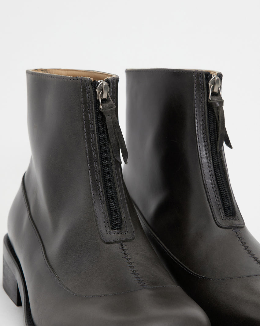 Cove Boot Pull-up Leather Grey