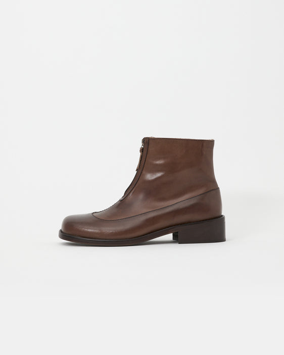 Cove Boot Pull-up Leather Wood
