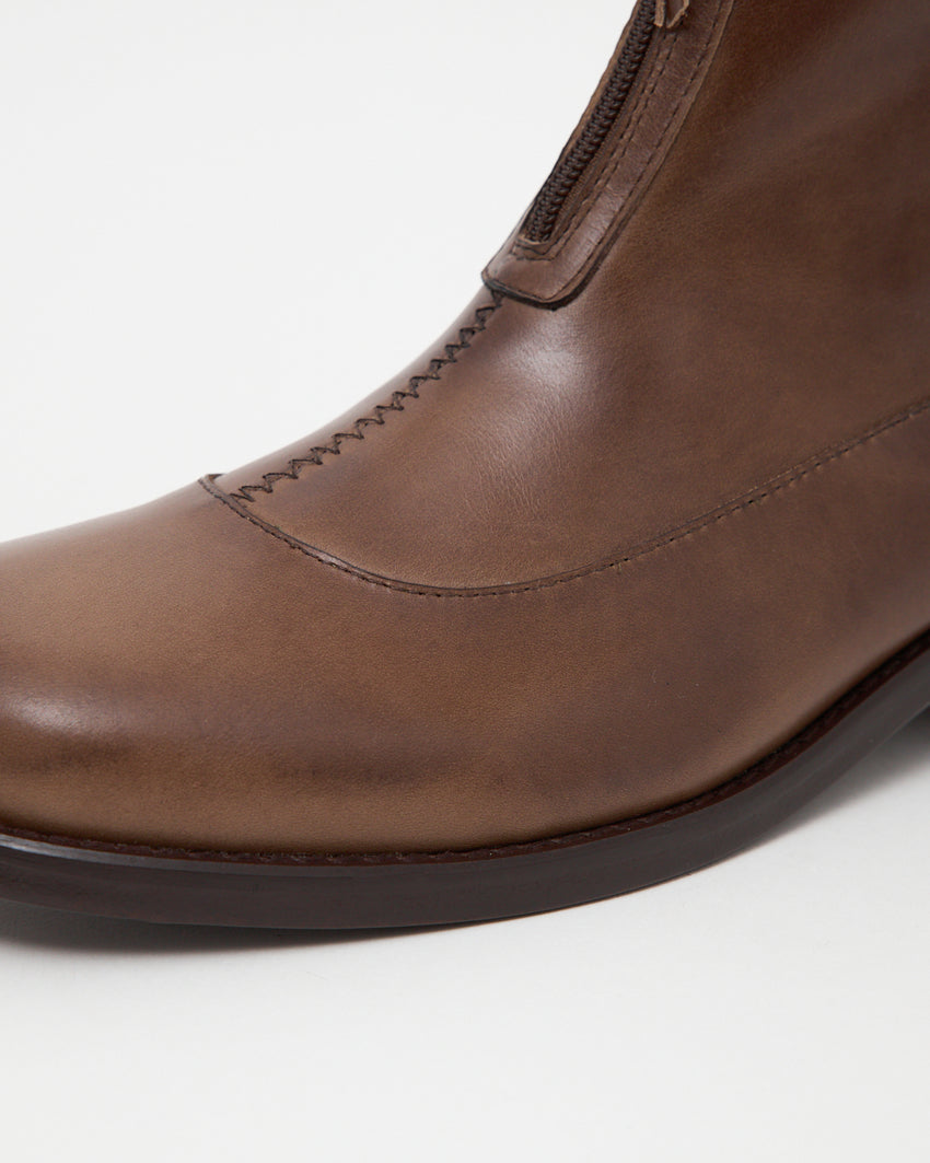 Cove Boot Pull-up Leather Wood