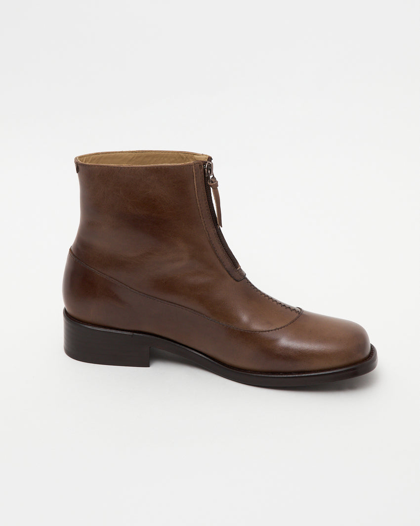 Cove Boot Pull-up Leather Wood