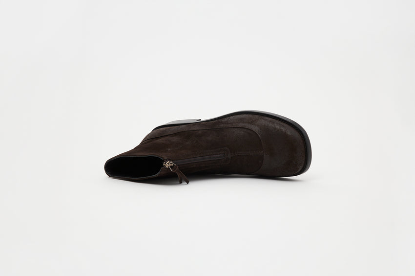 Cove Boot Waxed Suede Deep Brown