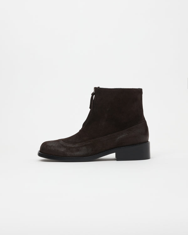 Cove Boot Waxed Suede Deep Brown