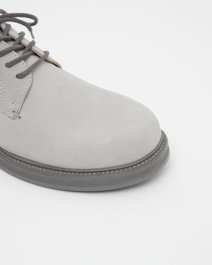 Sample 3 - Mid-Heel Derby Nubuck Light Grey