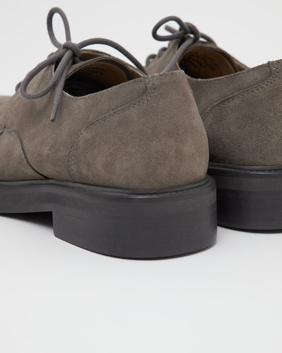Sample 2 - Mid-Heel Derby Suede Khaki