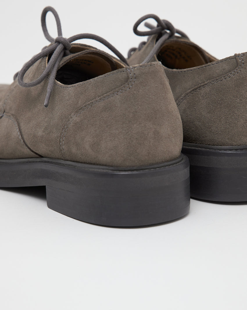 Sample 2 - Mid-Heel Derby Suede Khaki