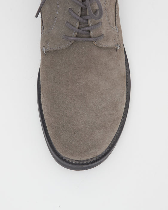Sample 2 - Mid-Heel Derby Suede Khaki