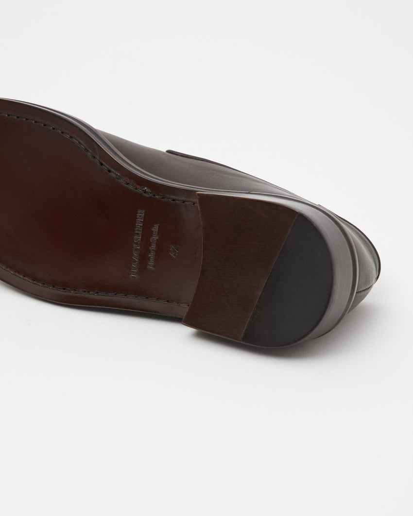 Legacy Slipper Calfskin Umber