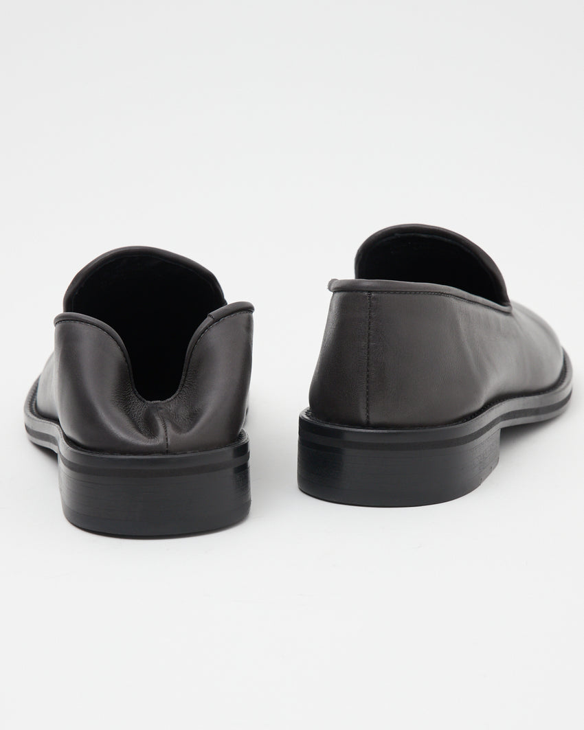 Legacy Slipper Oil Nappa Dark Grey