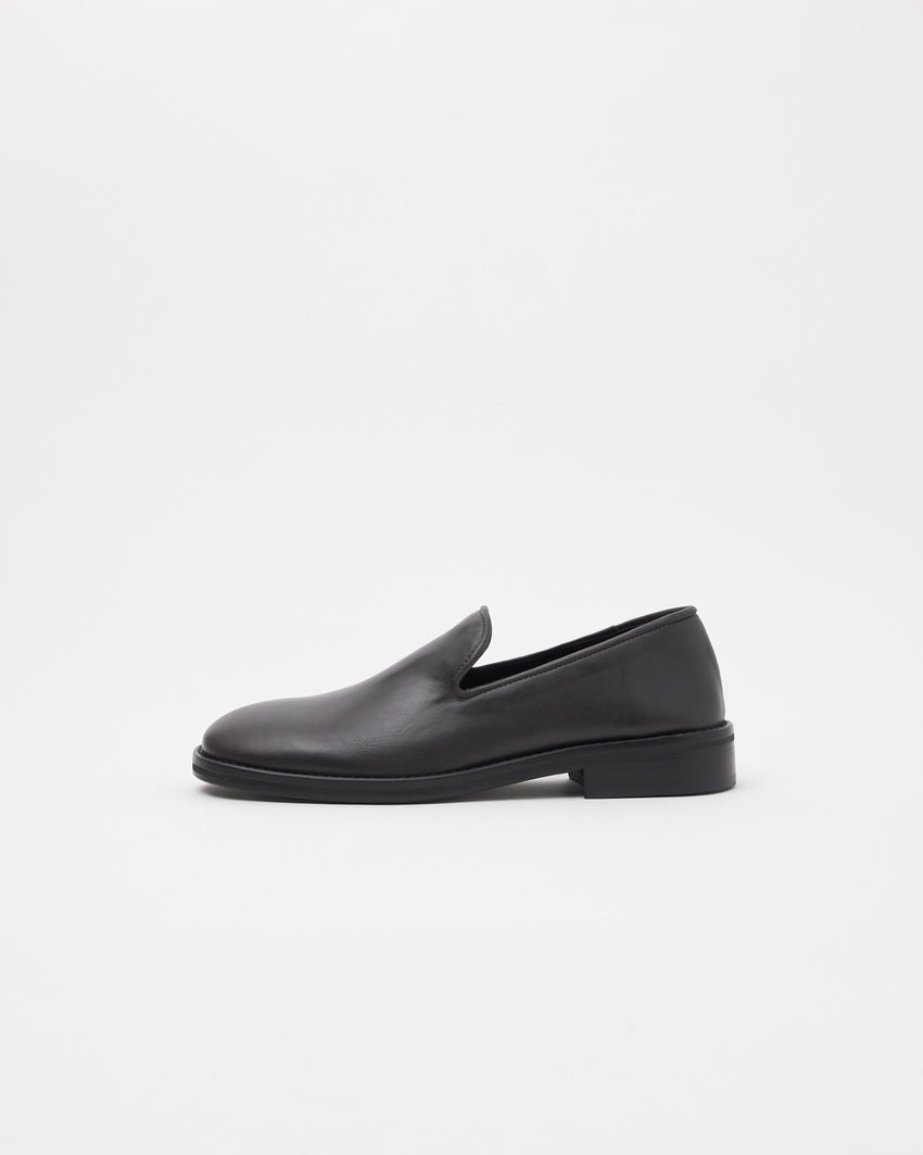 Legacy Slipper Oil Nappa Dark Grey