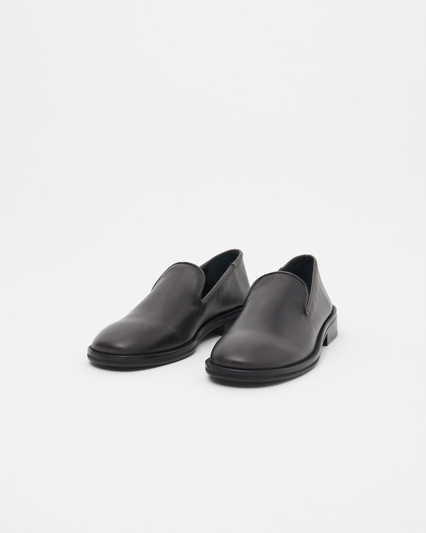 Legacy Slipper Oil Nappa Dark Grey