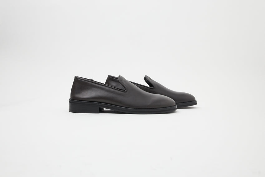 Legacy Slipper Oil Nappa Dark Grey