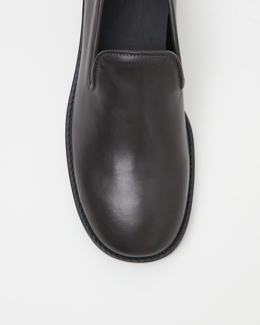 Legacy Slipper Oil Nappa Dark Grey