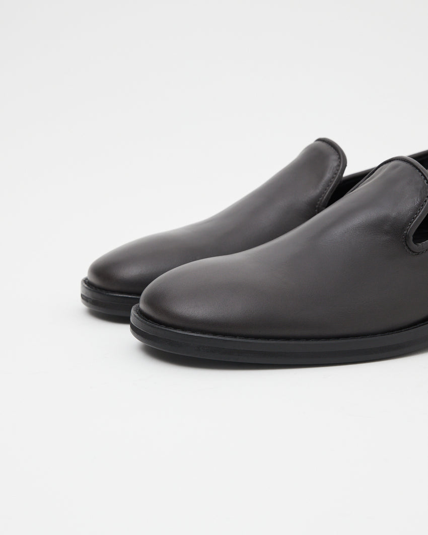 Legacy Slipper Oil Nappa Dark Grey