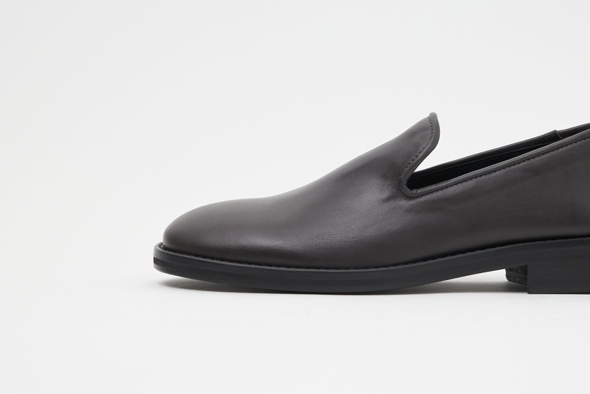 Legacy Slipper Oil Nappa Dark Grey