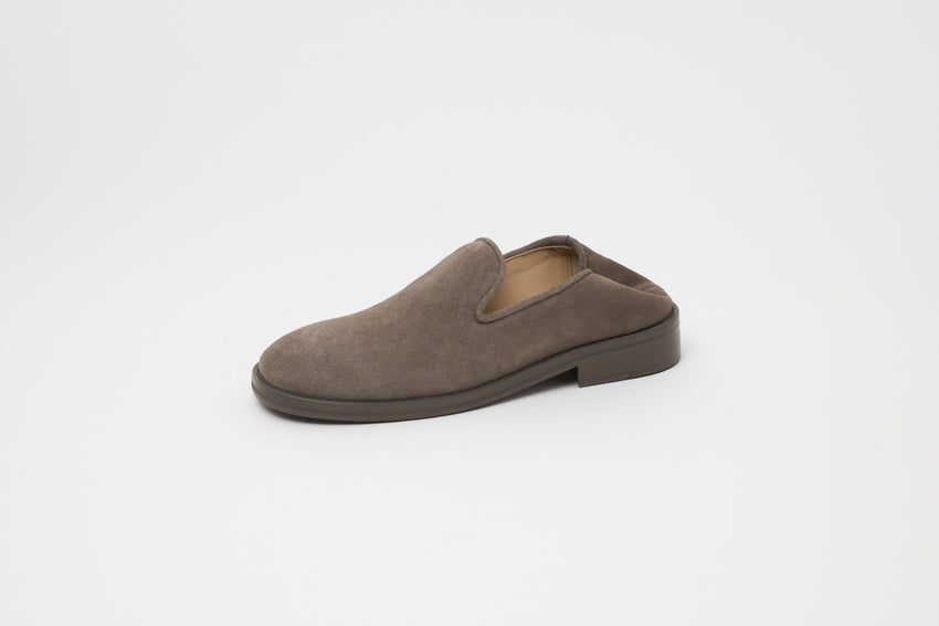 Legacy Slipper Suede Grey Walnut