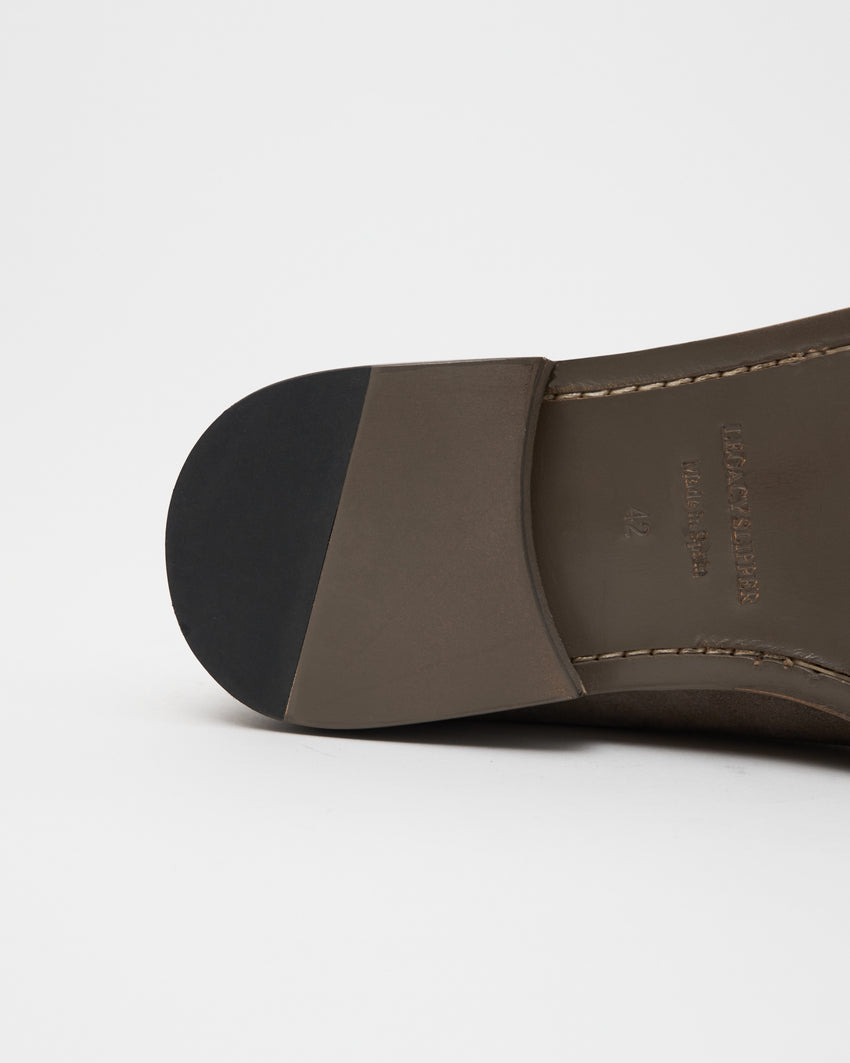 Legacy Slipper Suede Grey Walnut
