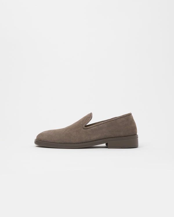 Legacy Slipper Suede Grey Walnut