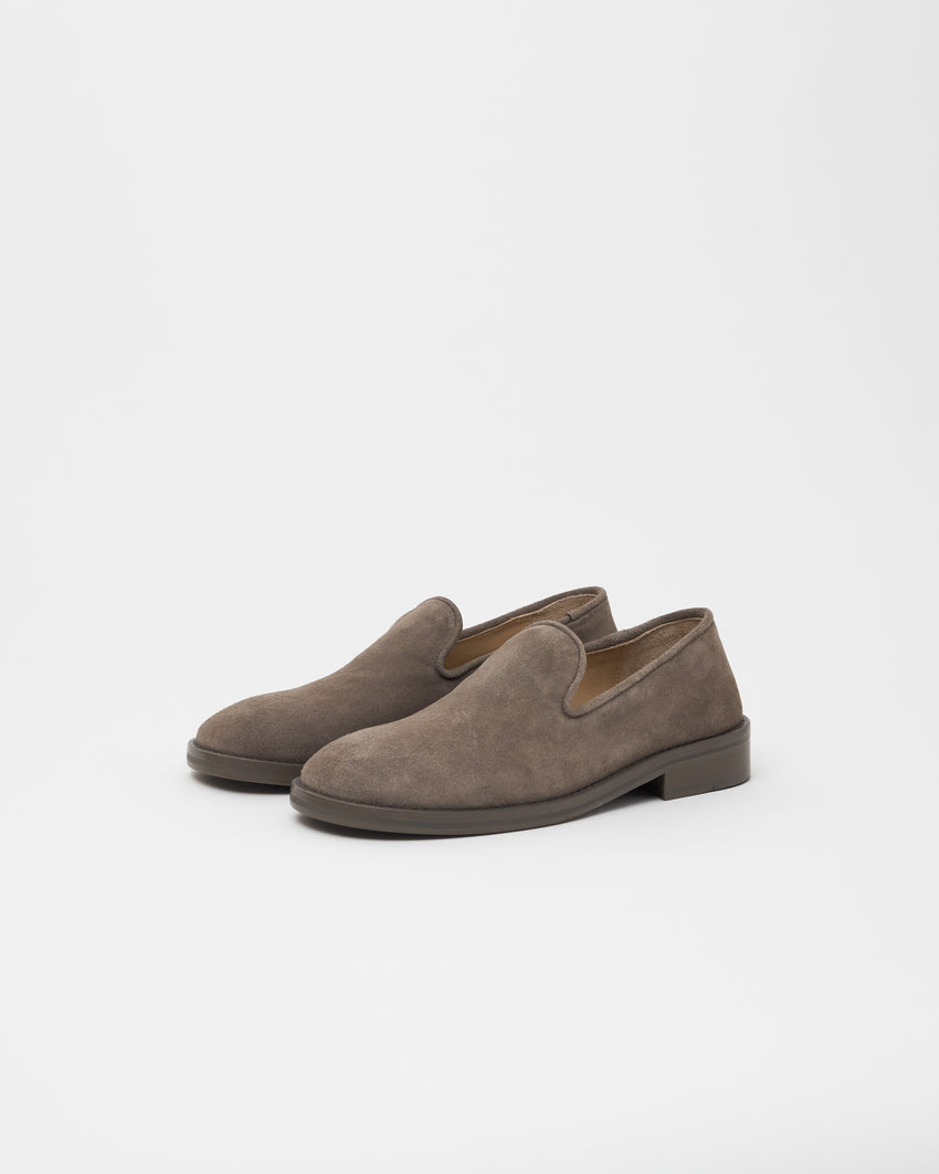Legacy Slipper Suede Grey Walnut