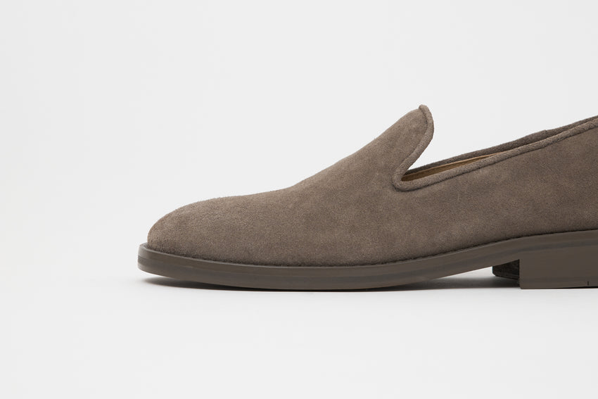 Legacy Slipper Suede Grey Walnut