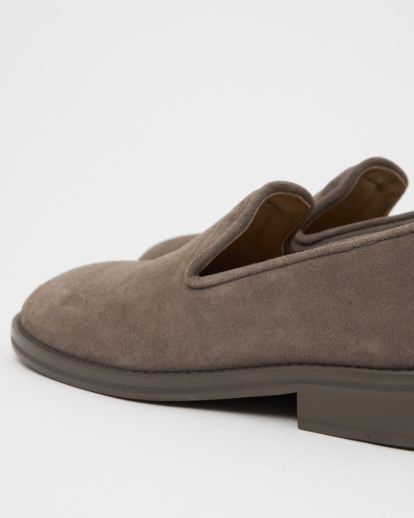 Legacy Slipper Suede Grey Walnut