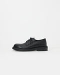 Mid-Heel Derby Calfskin Black