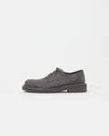 Mid-Heel Derby Distressed Leather Gris