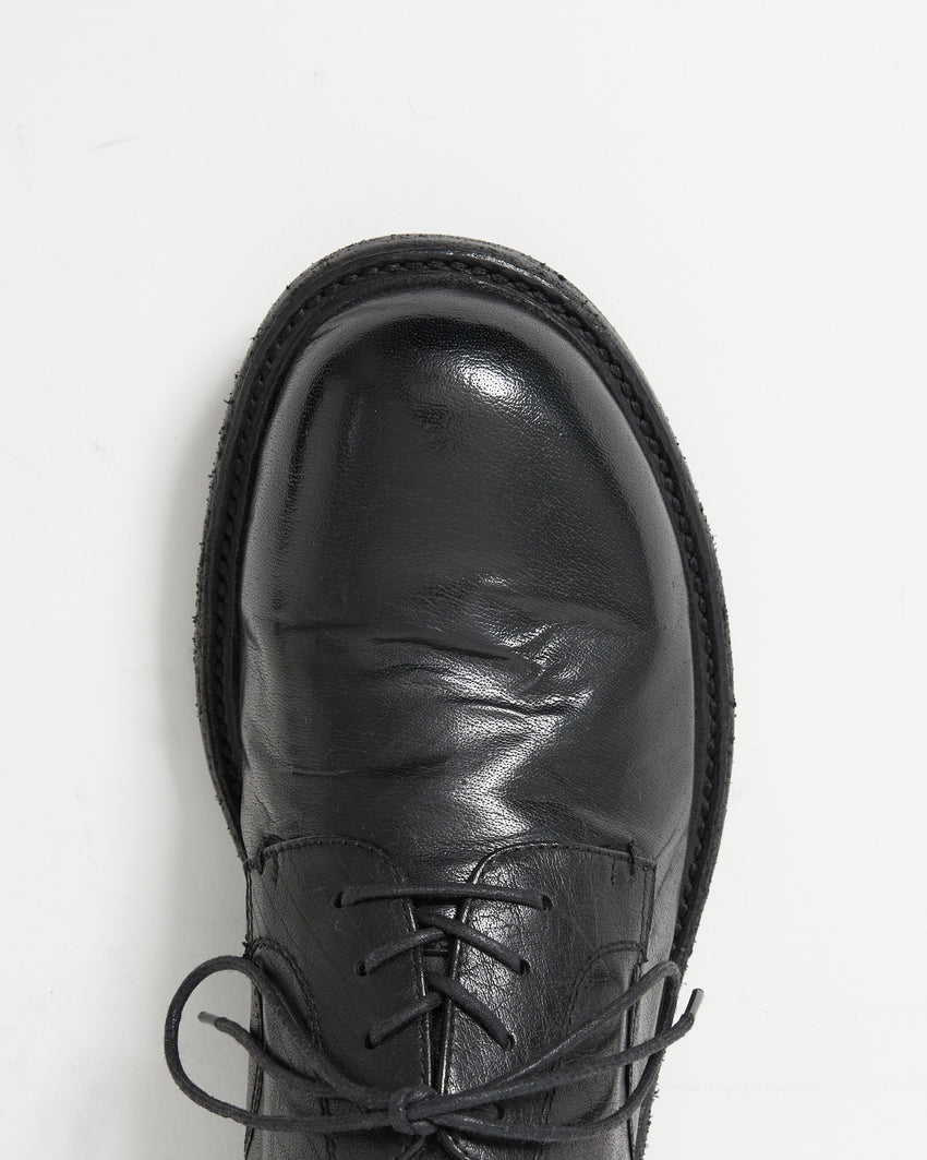 Mid-Heel Derby Leather Black