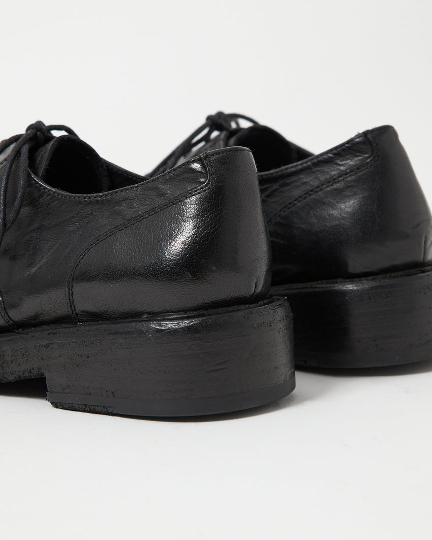 Mid-Heel Derby Leather Black