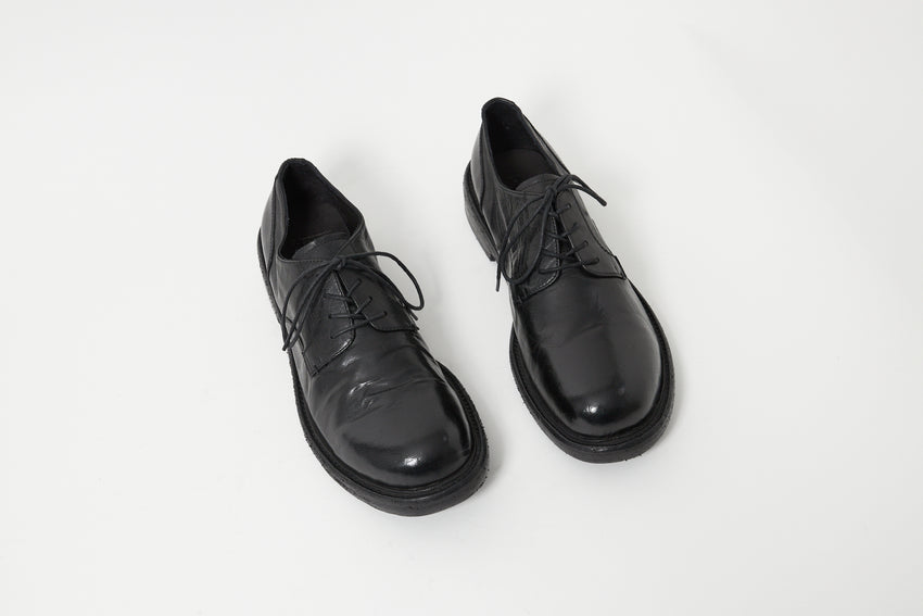 Mid-Heel Derby Leather Black