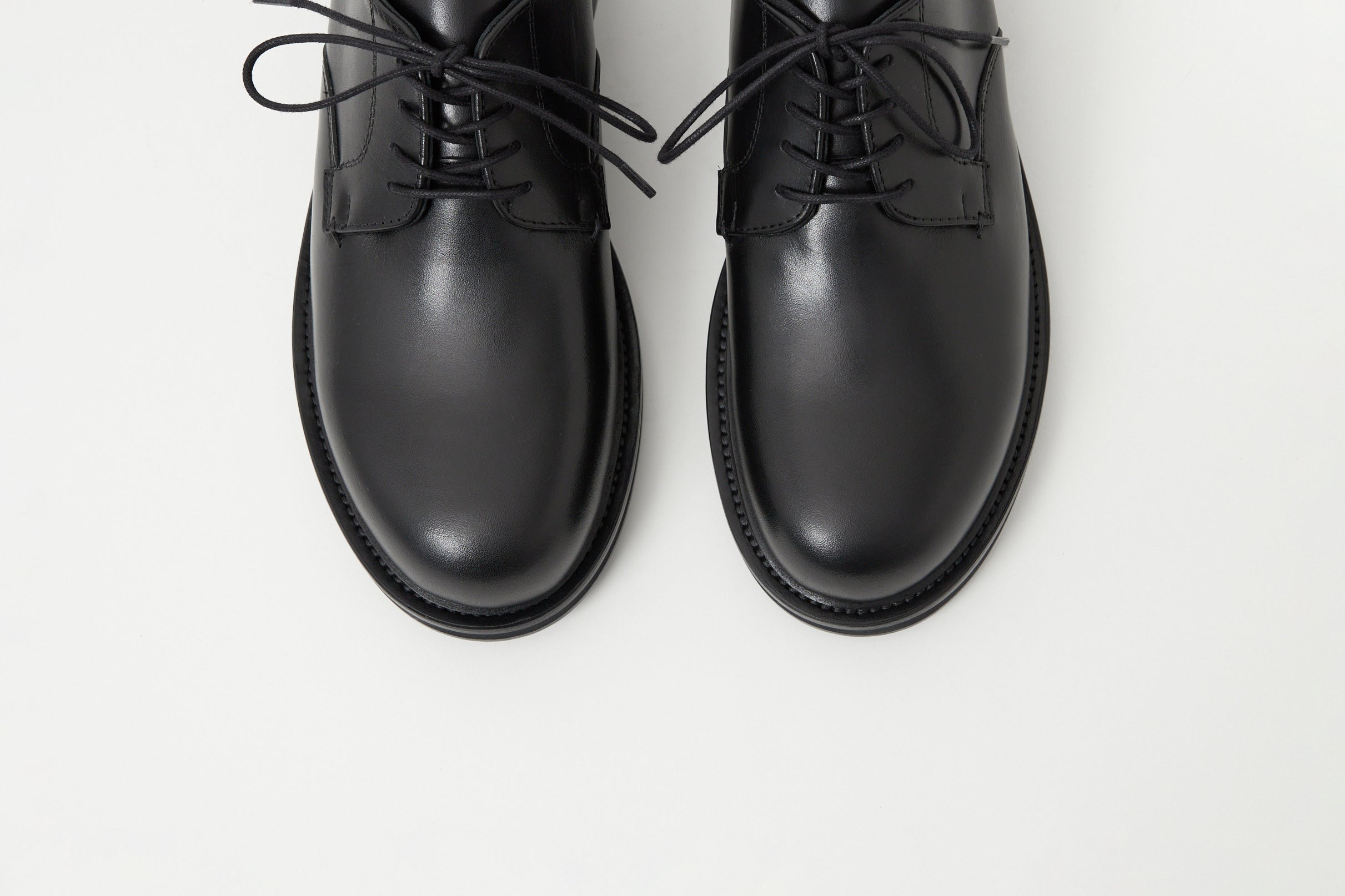 que shoes derby heel up 黒　black M que shoes derby heel up 黒 black M