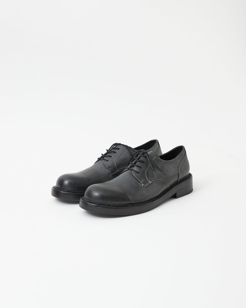 Mid-Heel Derby Leather Gradient Grey