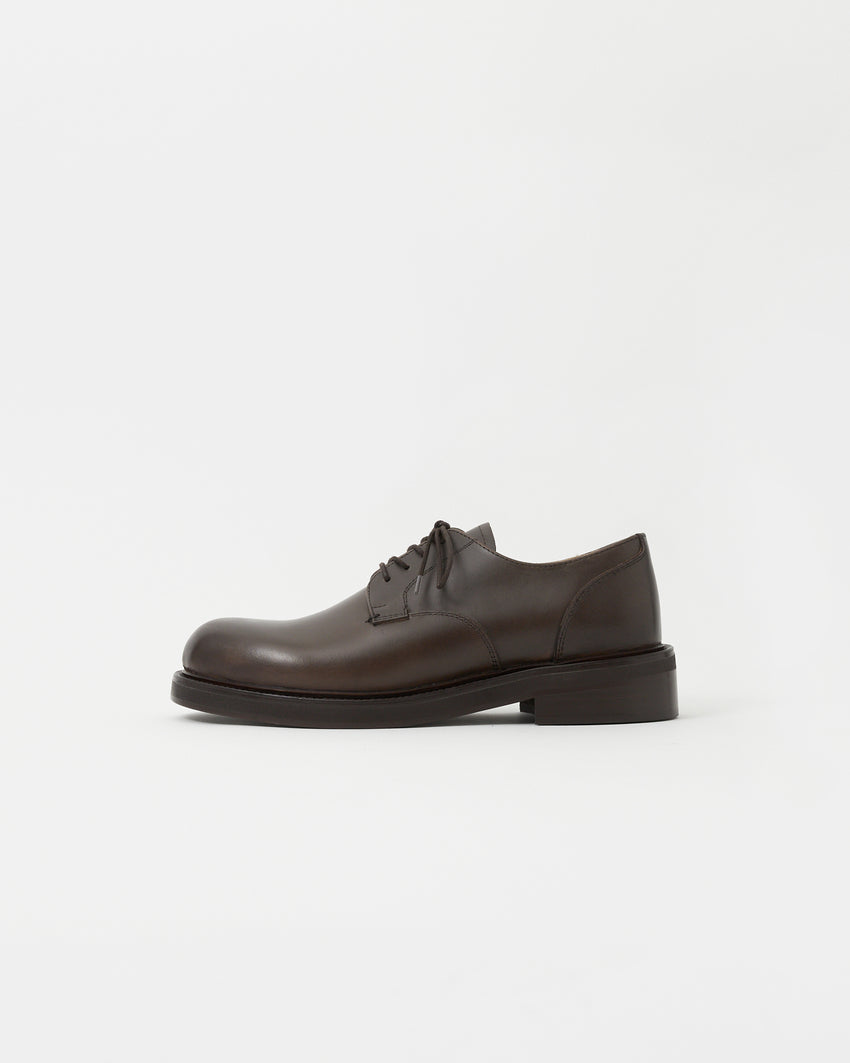 Mid-Heel Derby Leather Mud