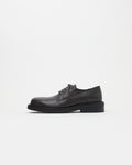Mid-Heel Derby Oil Nappa Dark Grey