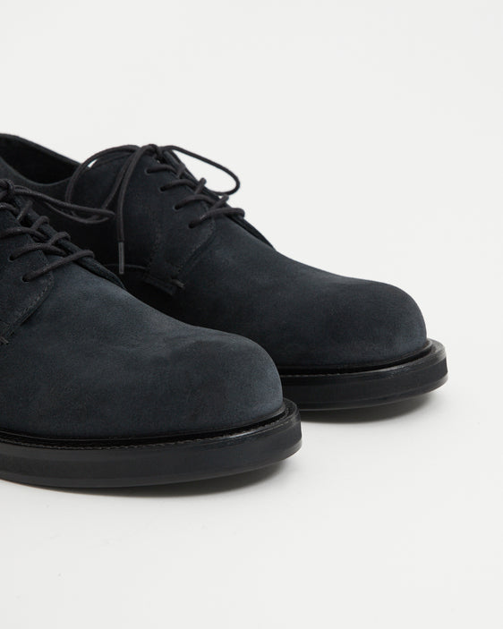 Sample 12- Mid-Heel Derby Suede Midnight