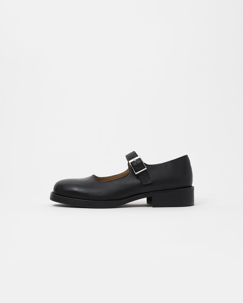 Mary Jane Calfskin Black