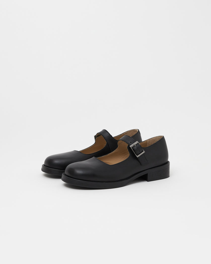 Mary Jane Calfskin Black