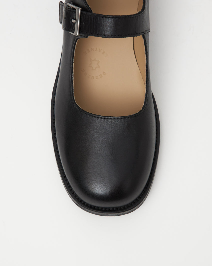 Mary Jane Calfskin Black