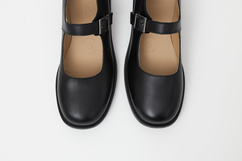 Mary Jane Calfskin Black